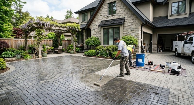 Hardscape Sealing in Renton, WA